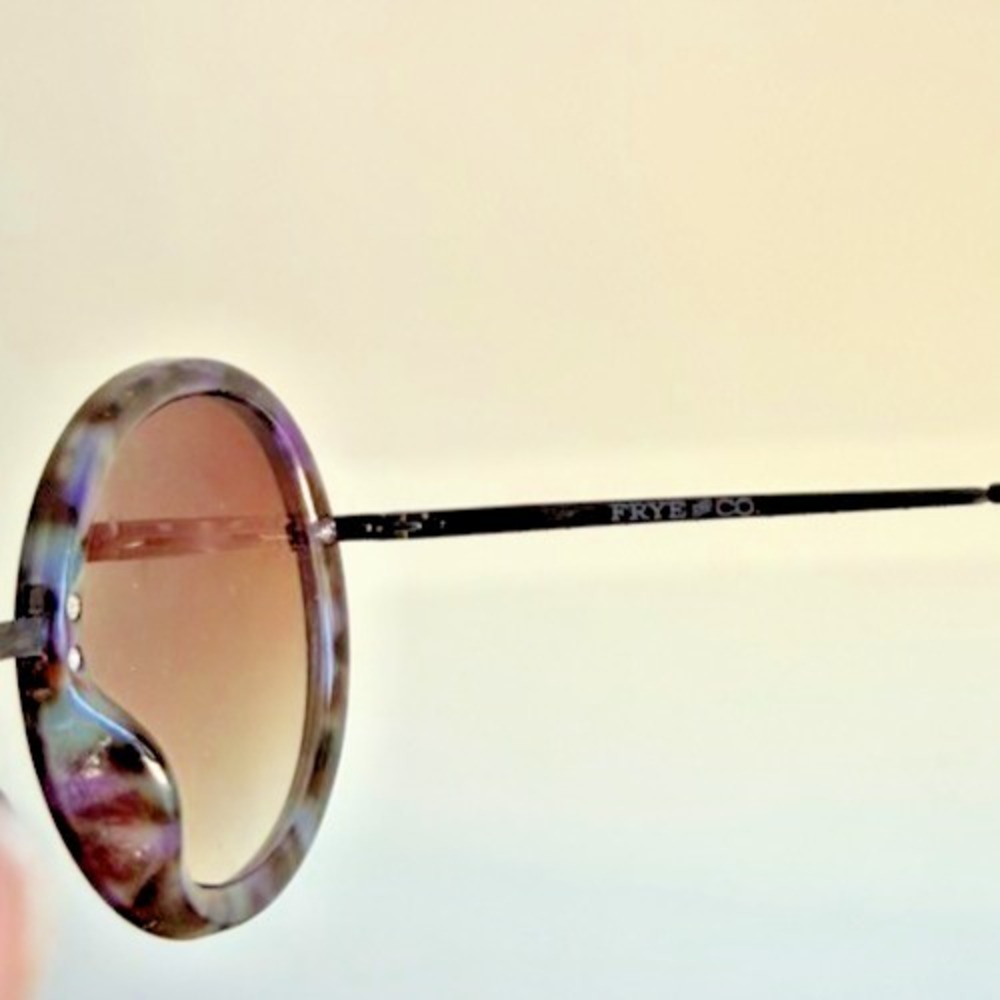 Ophelia Roe Round Marble Sunglasses 40494FGX029 FMR 100% UV Protection - Picture 5 of 6